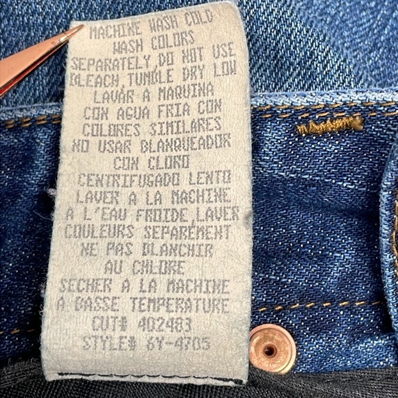 Billy Blues Vintage Denim Jean Skirt Side Slit Pencil 8 - Picture 10 of 11